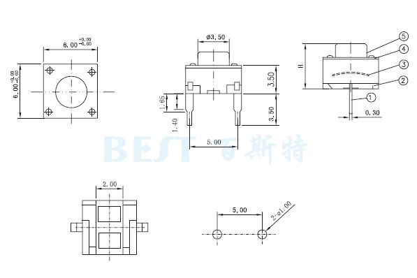 轻触开关TS-1109E